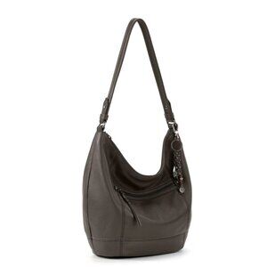 The SAK Sequoia Leather And Suede Black Hobo Bag